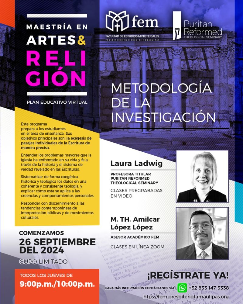 Información de la Maestría en Artes y Religión